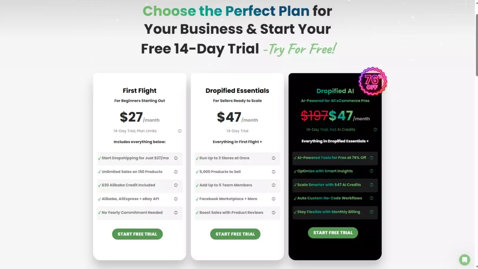 dropified-pricing